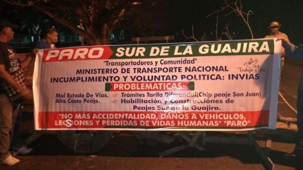 Imagen de la protesta.