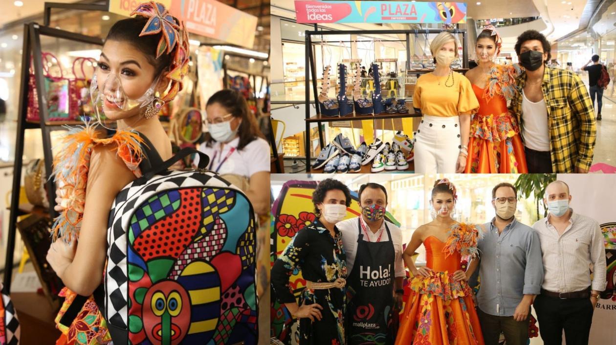 Lanzamiento de la iniciativa #ValeEmprender. En la foto, la Reina del Carnaval, la Gerente del Carnaval, y el secretario de Desarrollo Económico de la Alcaldía, Ricardo Plata, entre otros. 