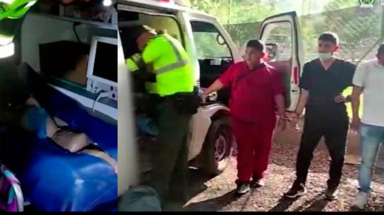 La droga y los capturados.