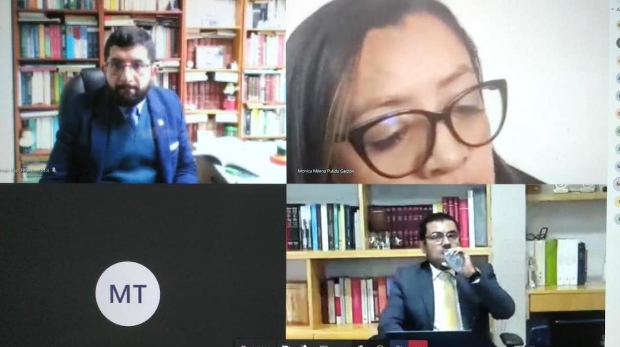 Imagen de la audiencia virtual.