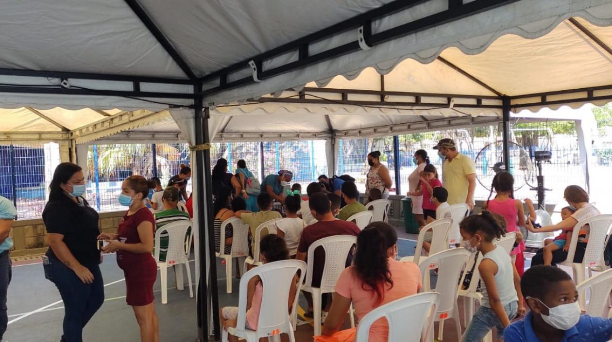 Vacunación en Soledad.