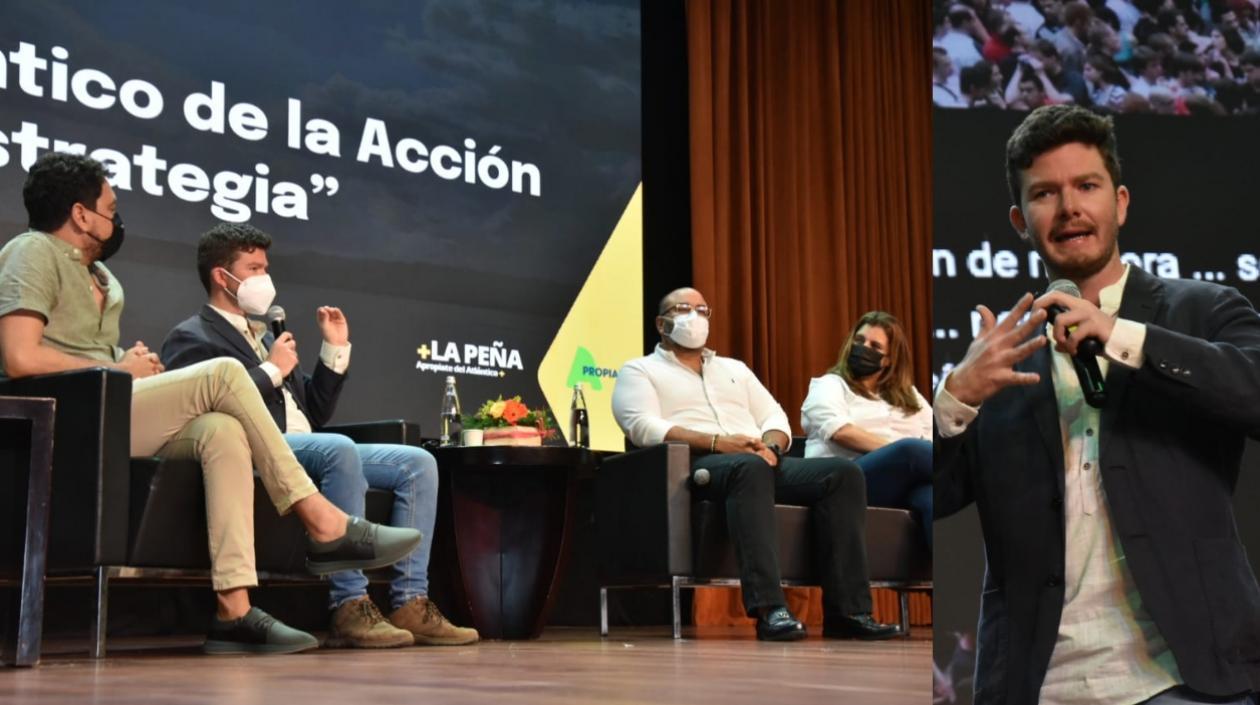 El consultor internacional Christopher Brosse durante el lanzamiento.