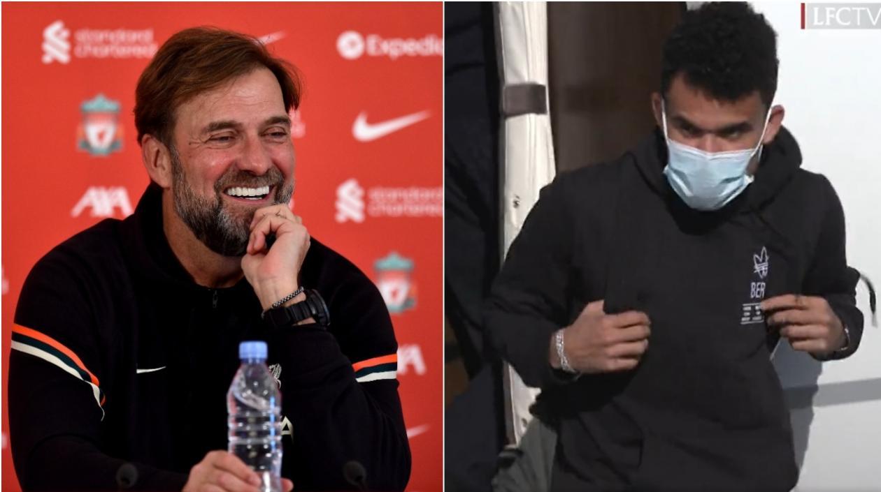  Jürgen Klopp y Luis Díaz. 