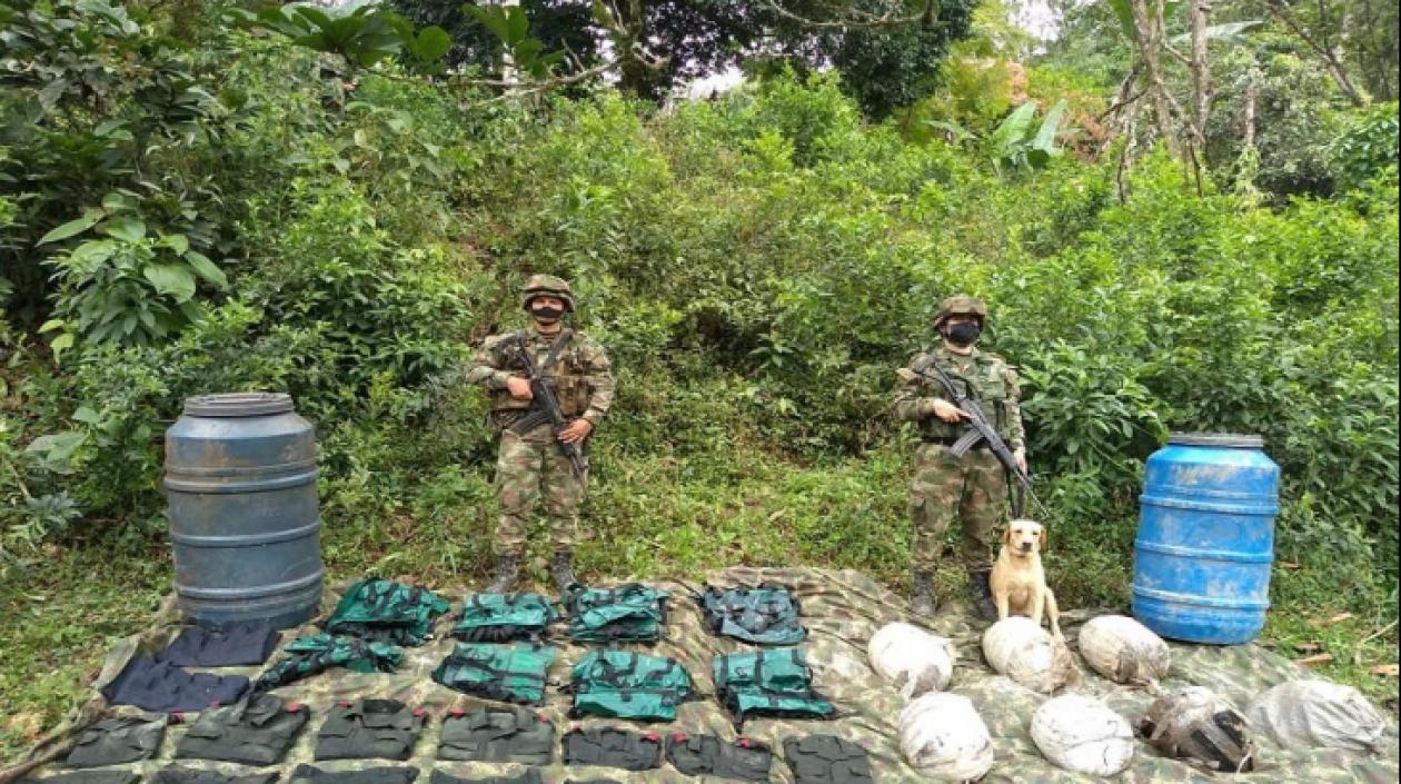 Explosivo incautado al ELN.