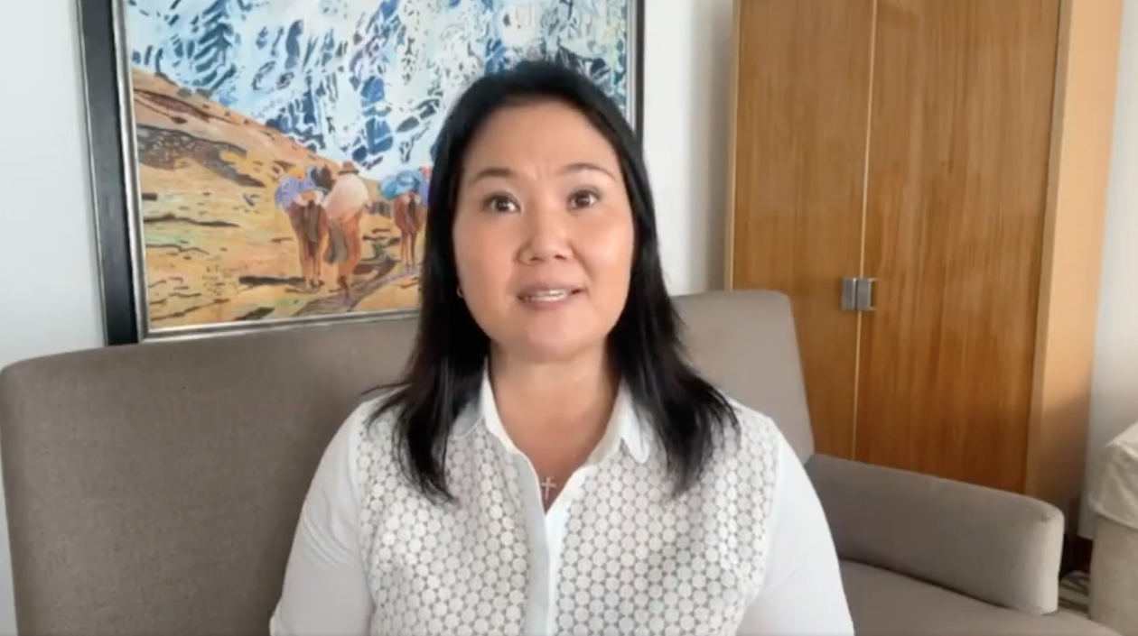 La excandidata presidencial peruana Keiko Fujimori.