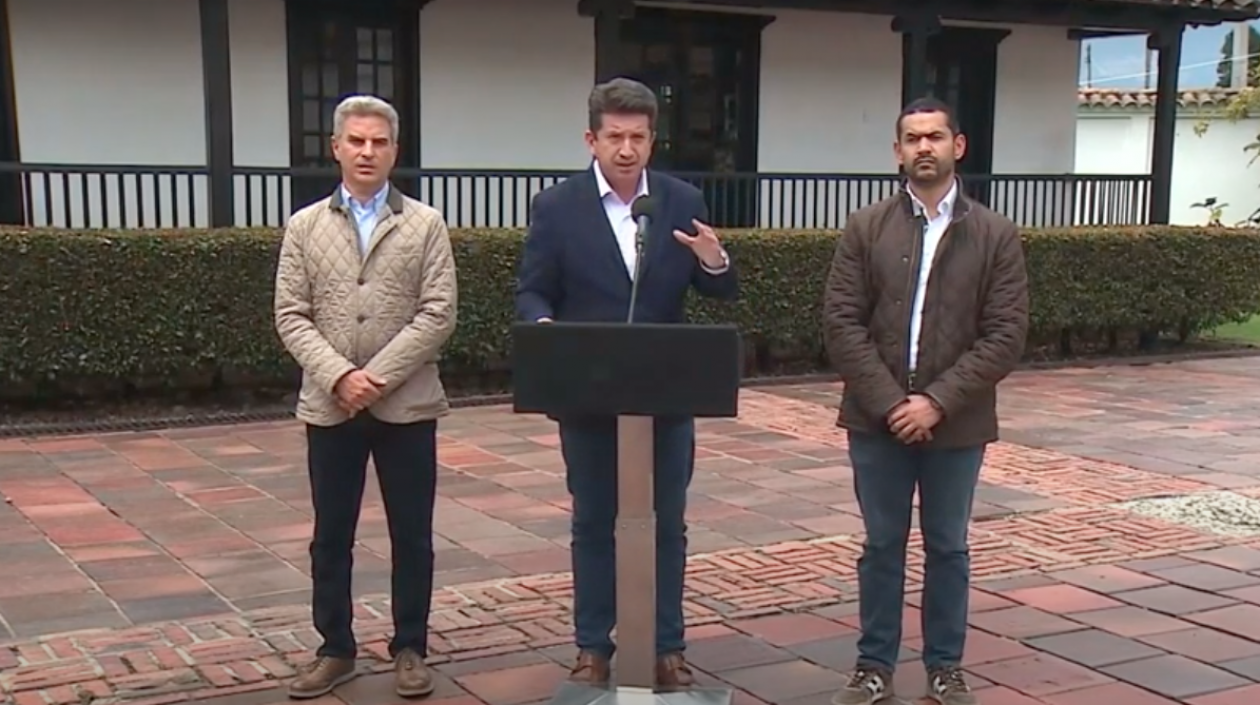 Carlos Correa, Diego Molano y Daniel Palacios.