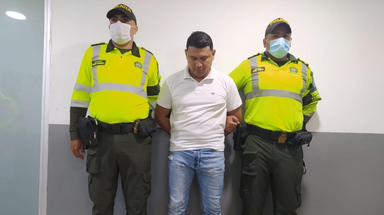 José Del Carmen Flórez Noriega, el patrullero capturado.