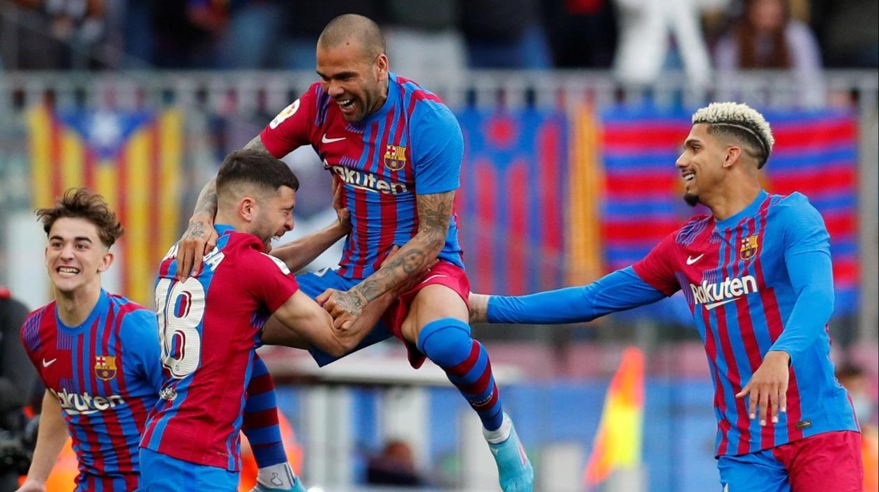 Daniel Alves, jugador del Barcelona FC. 