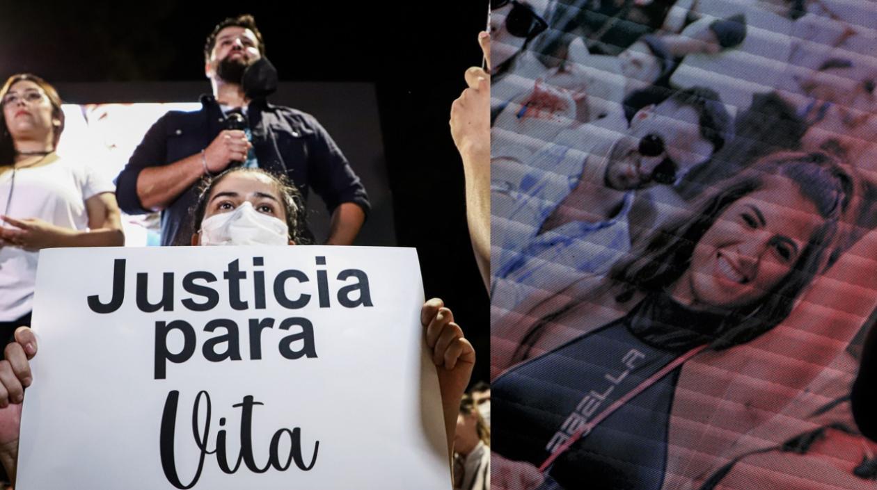 Familiares, amigos y seguidores de Vita Aranda.