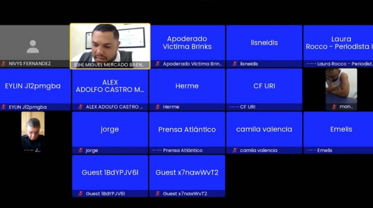 Audiencia virtual de este lunes por el caso del robo del camión de la Brinks.