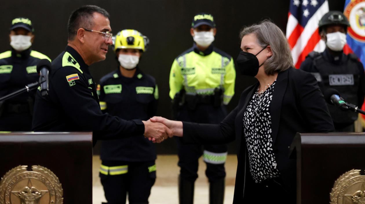 General Jorge Luis Vargas y Victoria Nuland.