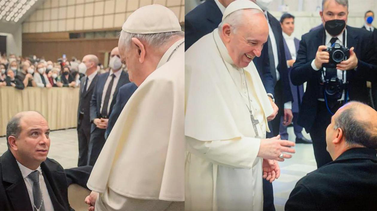 El Defensor del Pueblo, Carlos Camargo, se reunió con el Papa Francisco este miércoles en el Vaticano