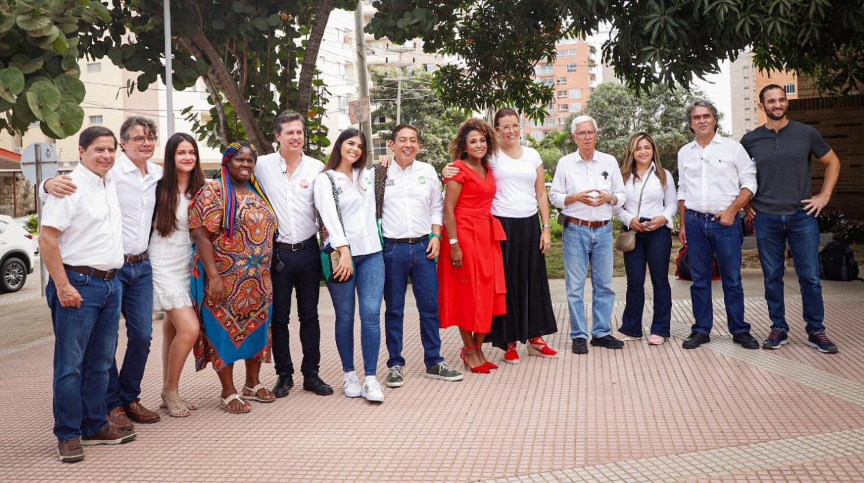 Los candidatos de la coalición Centro Esperanza.