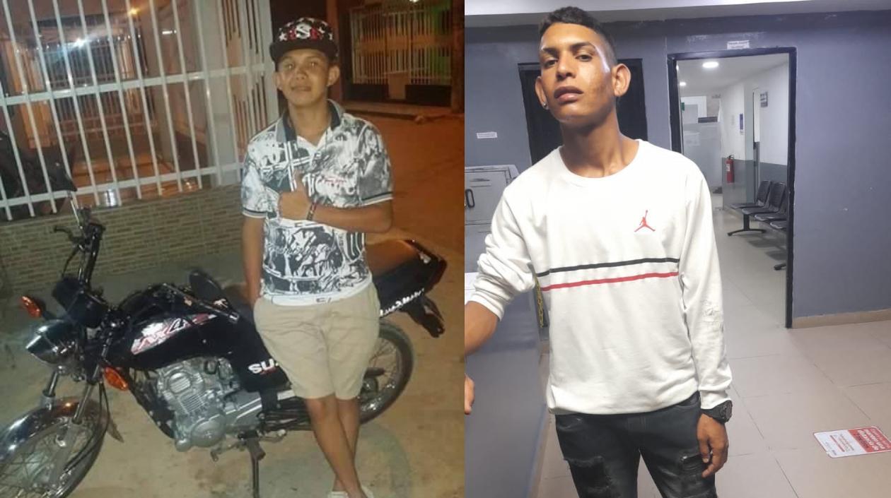 Jhefri Rodríguez Pastrana, la víctima, y Miguel Cardales Rojano, el capturado.