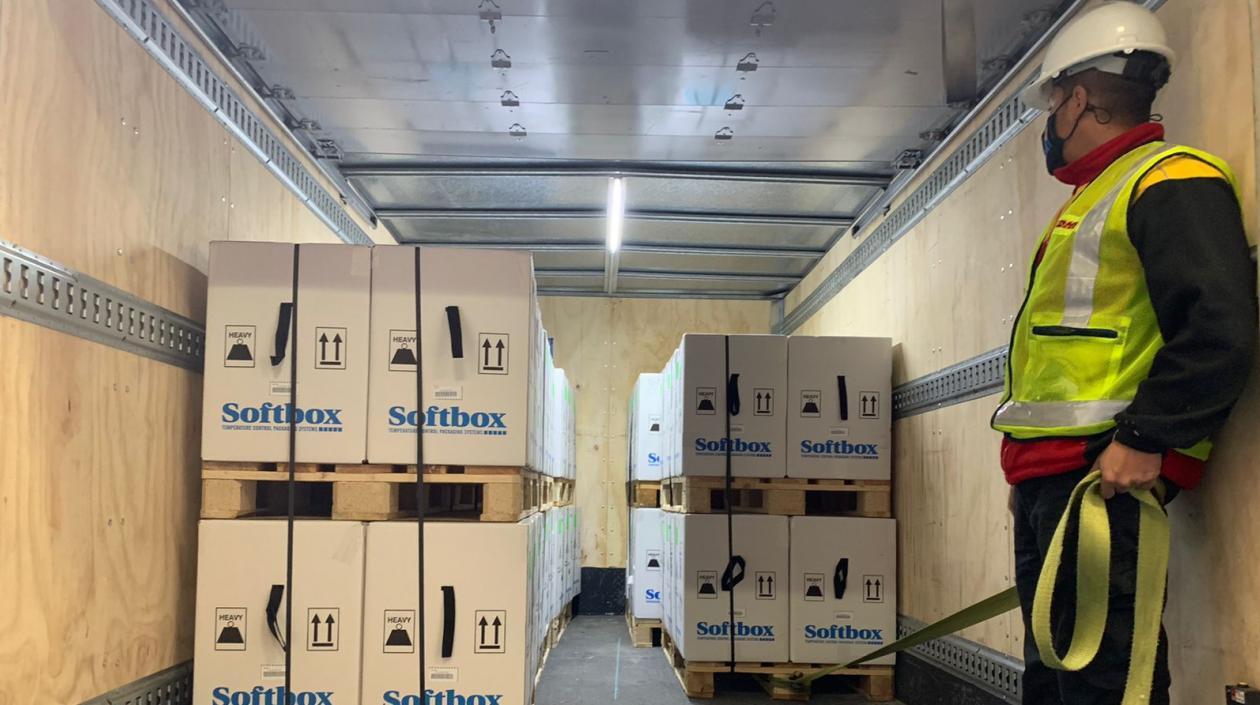 El nuevo lote de Pfizer también hace parte de la donación del Gobierno de España.