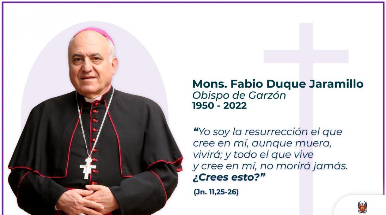 Monseñor Fabio Duque.