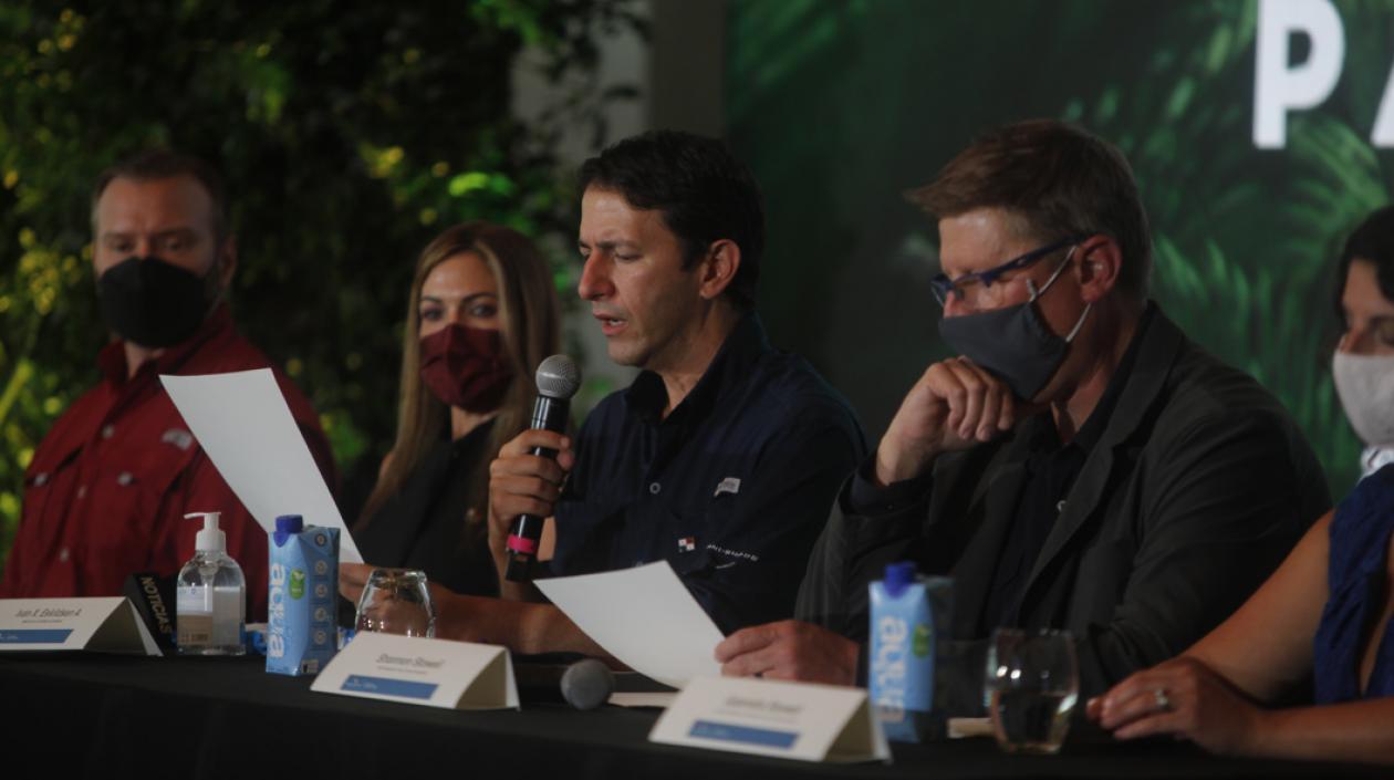  El ministro de Turismo de Panamá, Ivan Eskildsen, participa en una rueda de prensa hoy, en Ciudad de Panamá (Panamá). 