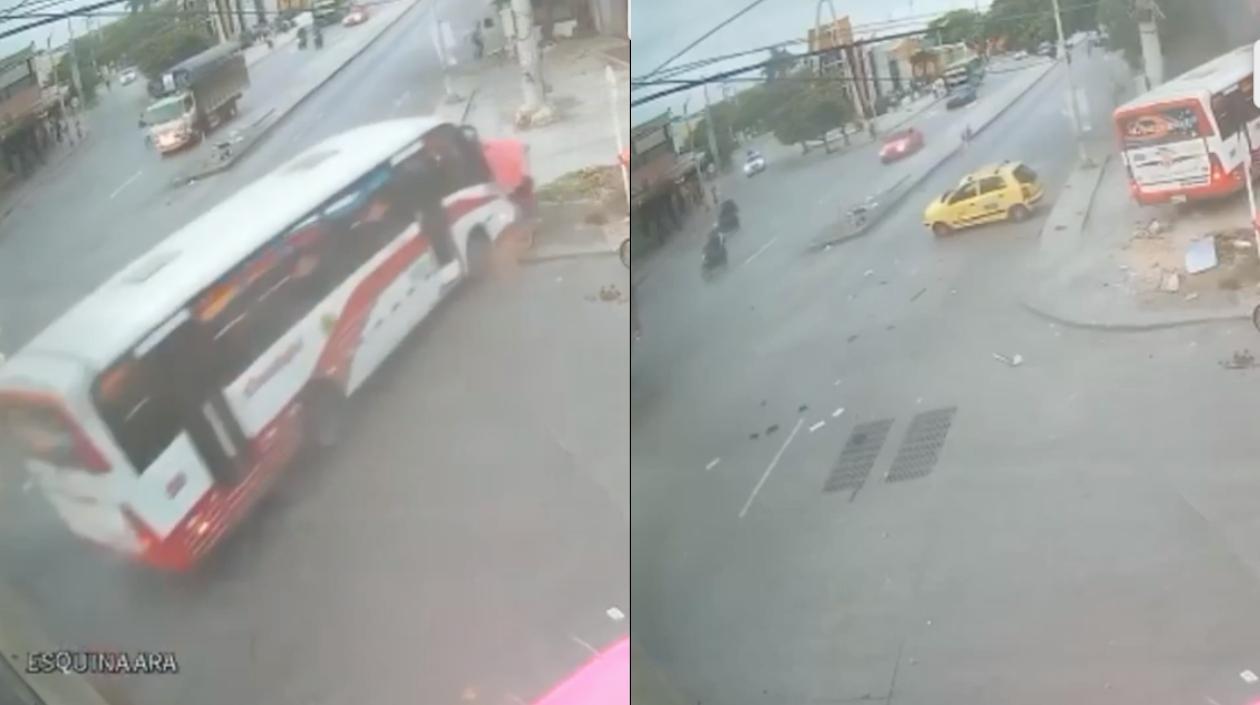 Imágenes del accidente.