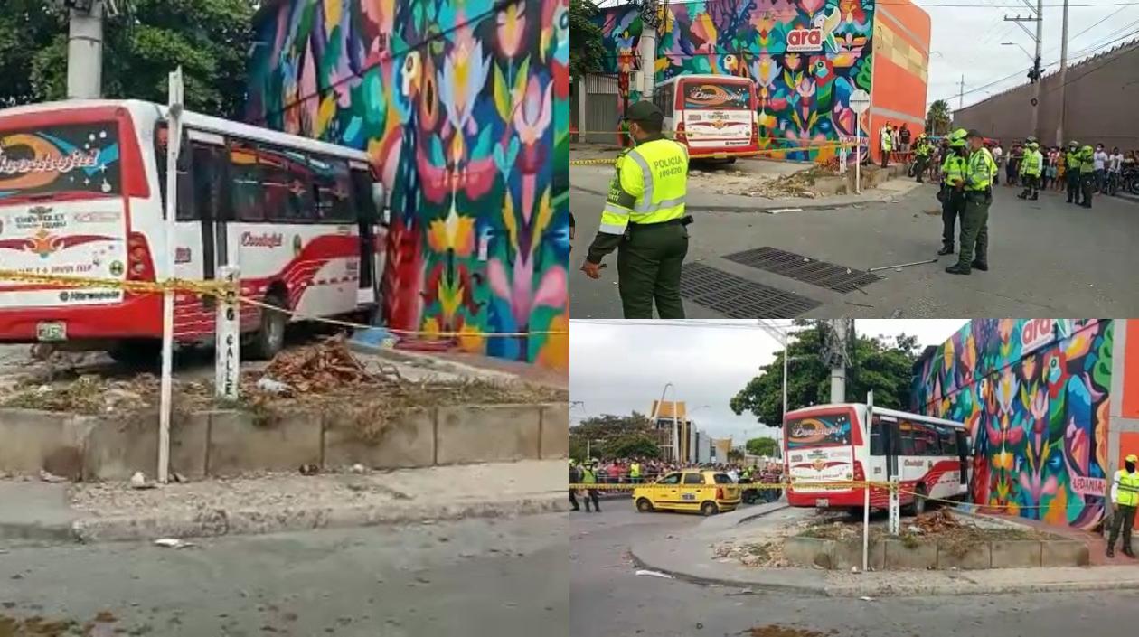 Imágenes del accidente.