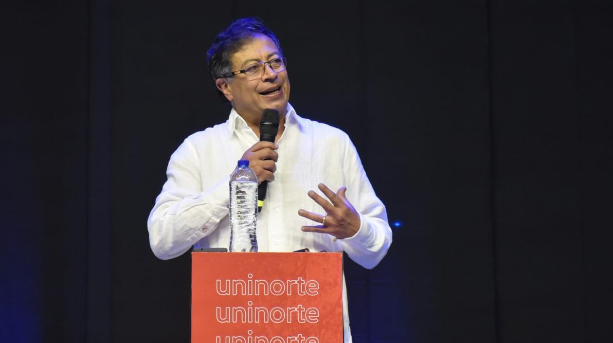 El candidato Gustavo Petro.