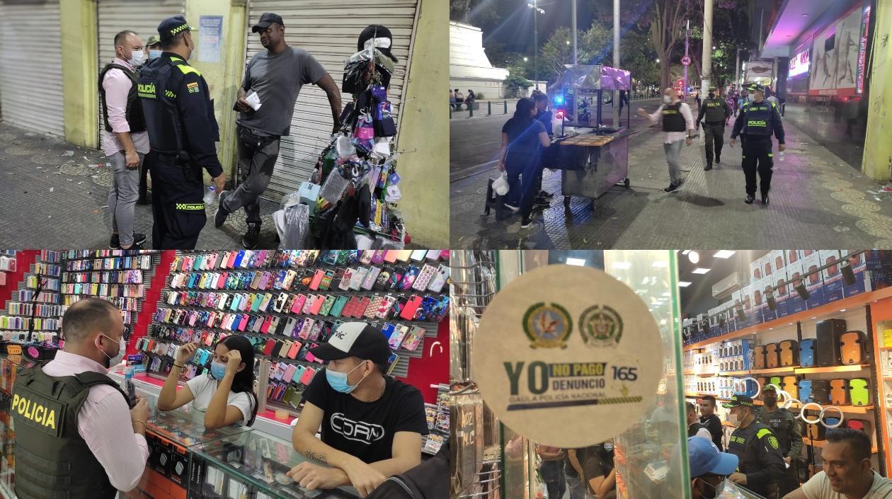 Imágenes del acompañamiento de las autoridades.