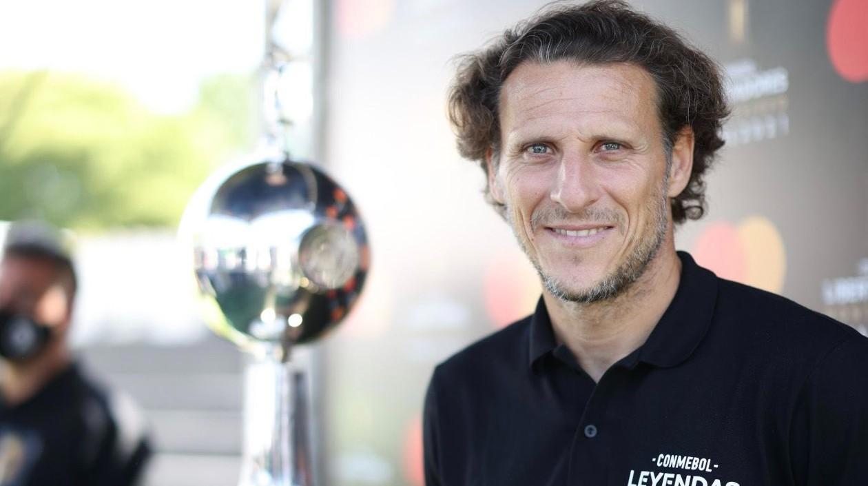 Diego Forlán, jugador uruguayo. 