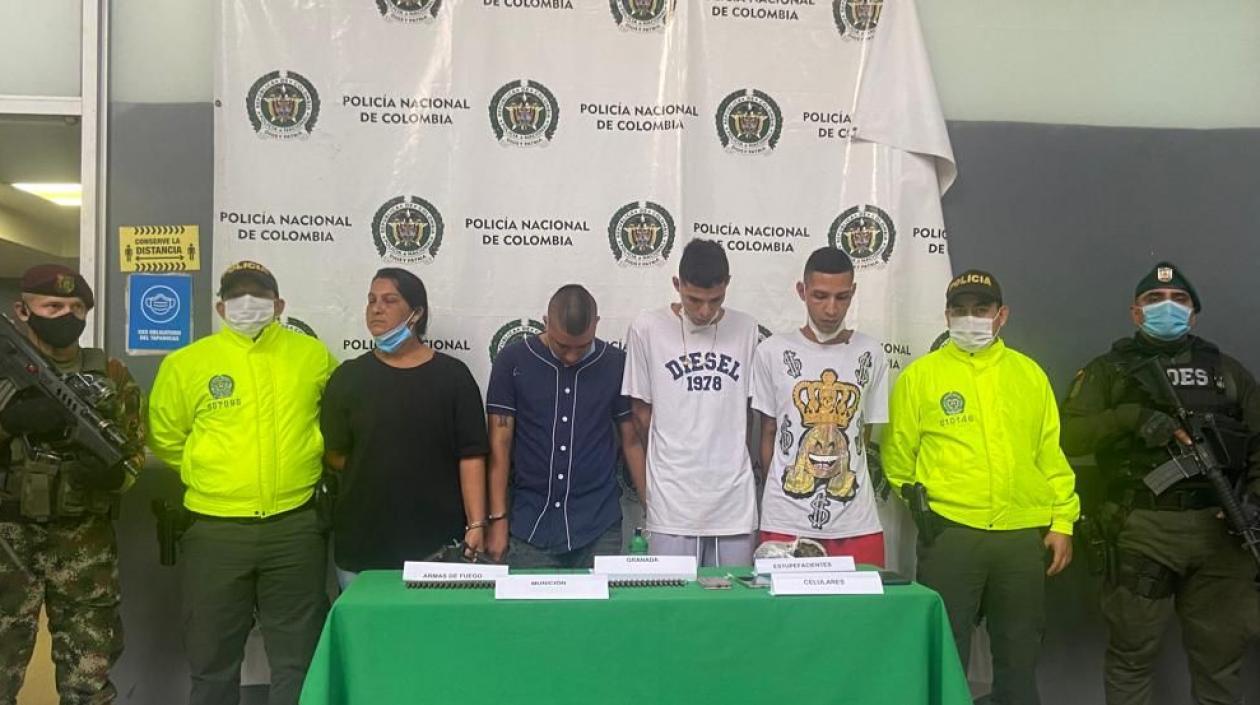 Presuntos integrantes de la banda 'Escuadra 19'. 