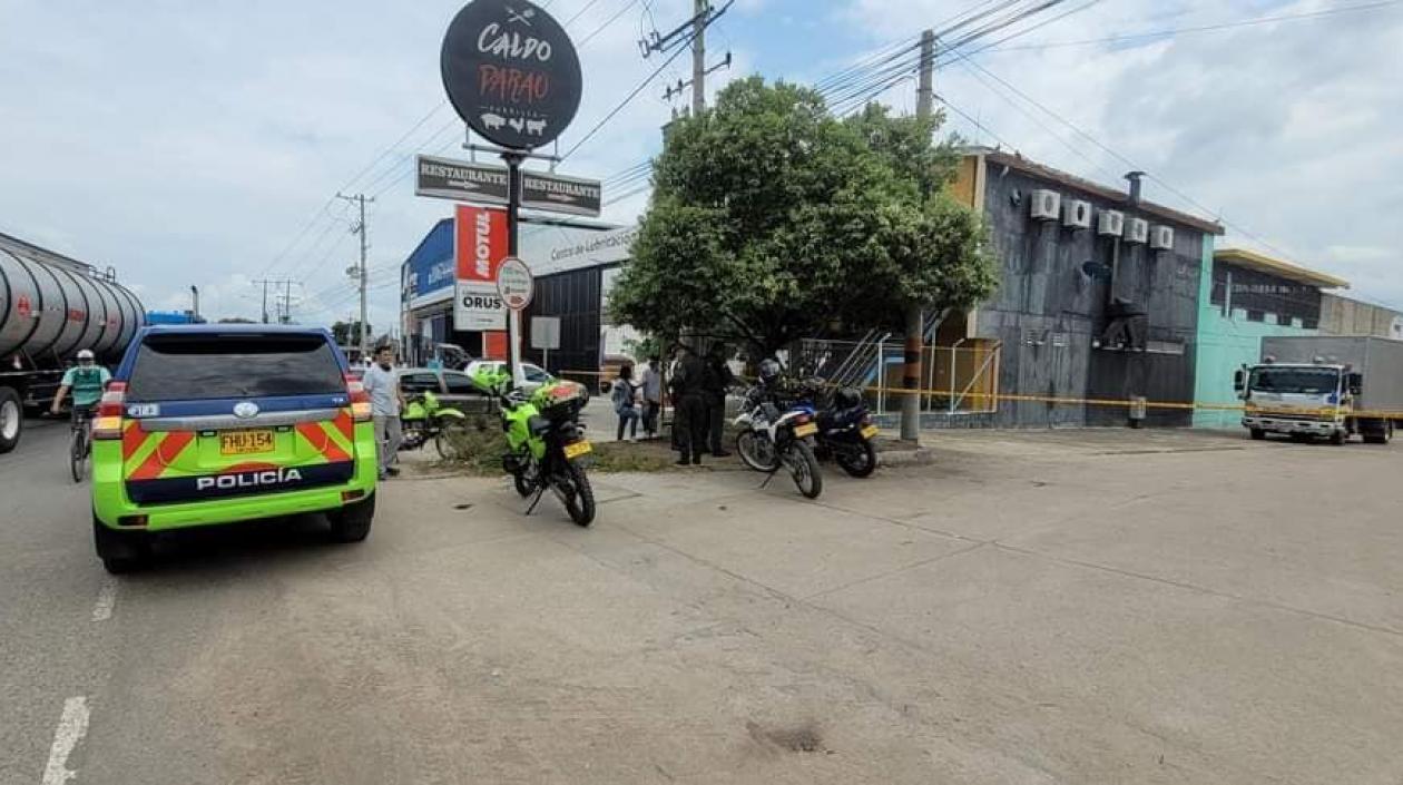 Lugar de la amenaza de bomba.