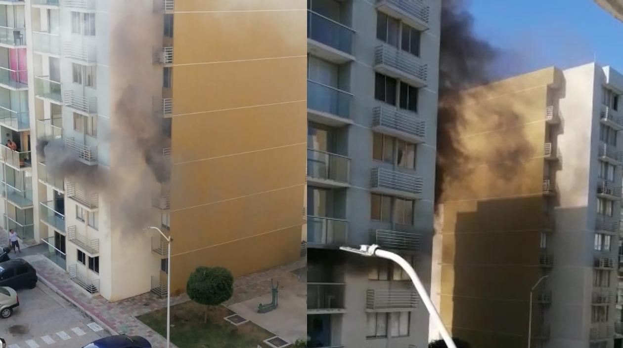 Incendio en Caribe Caribe. 