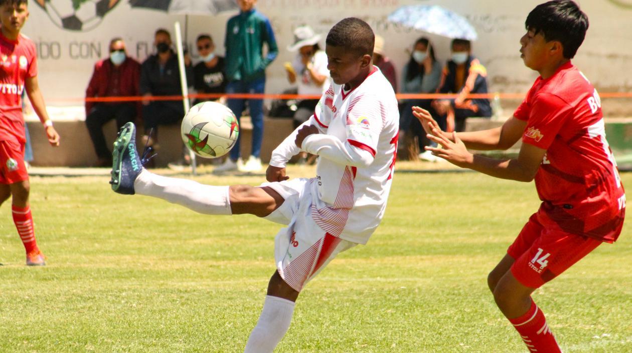 Acción del partido entre Atlántico y Boyacá. 