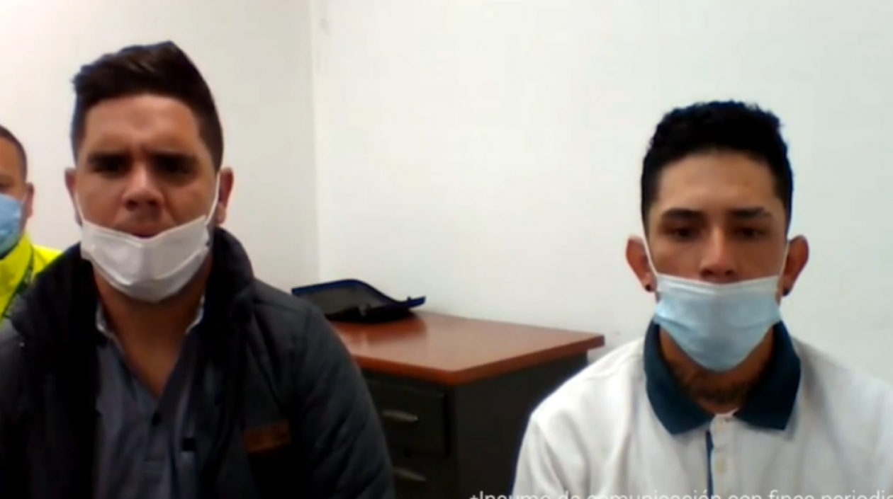 Los venezolanos Ángel Rolando Colina Lugo, alias "Ángelo", y Javier Enrique Ramírez Gómez, alias "Porky".