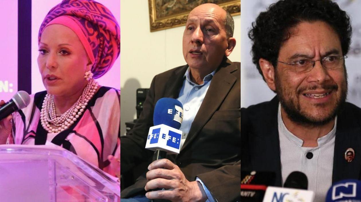 Piedad Córdoba, Luis Mendieta e Iván Cepeda.