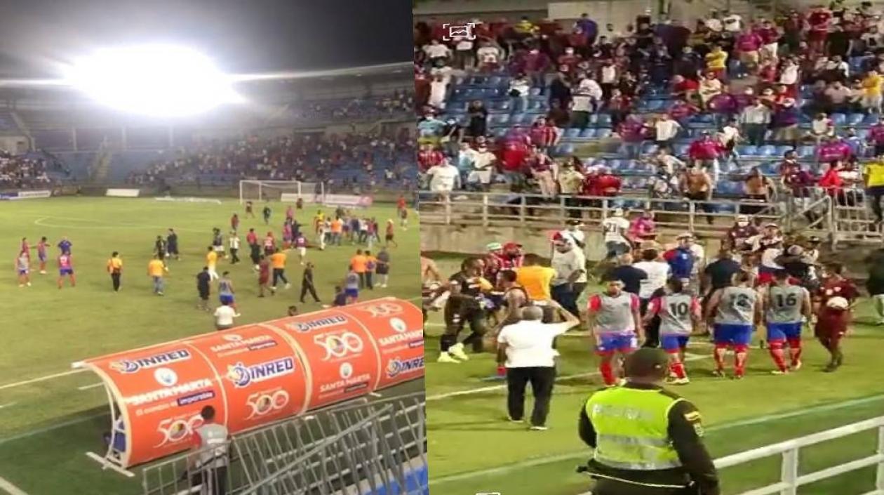 Imágenes de los incidentes.