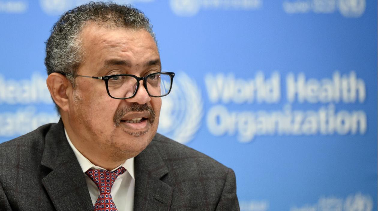 Director de la OMS, Tedros Adhanom Ghebreyesus.