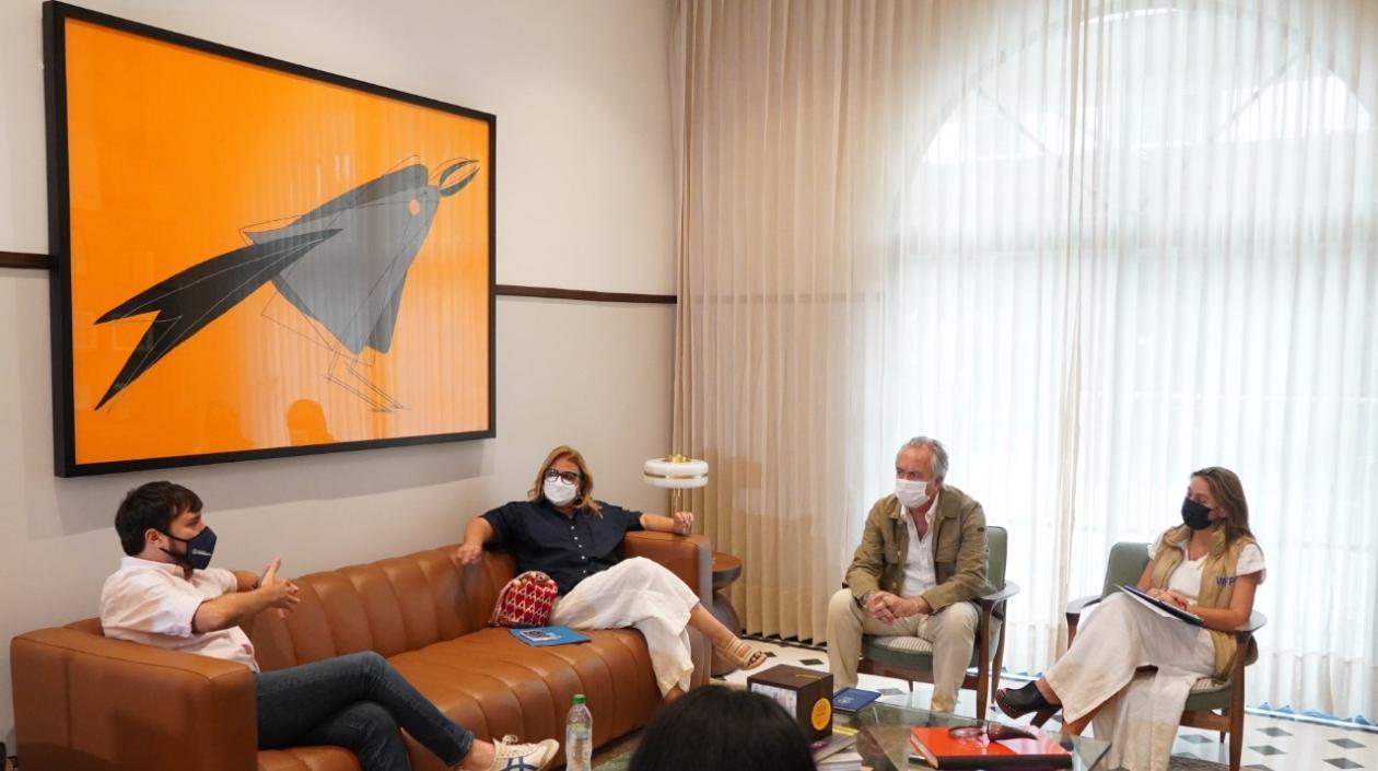 Reunión del Alcalde con directivos del PMA.