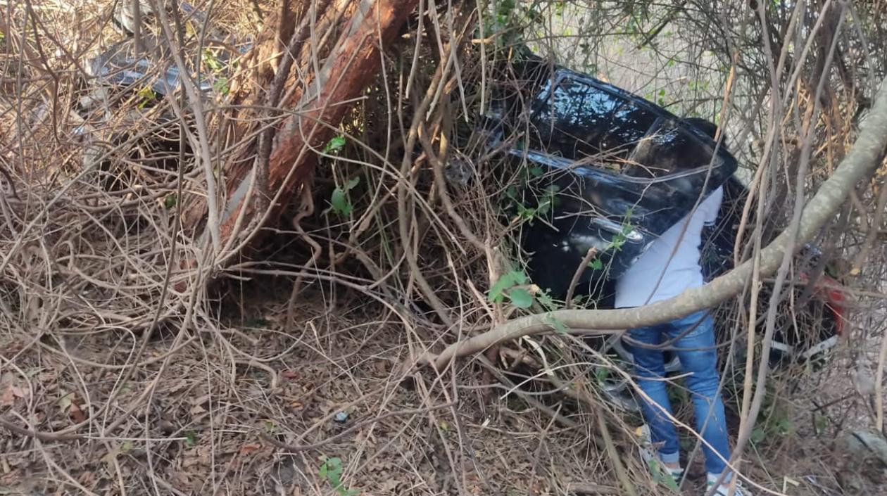 Vehículo accidentado.