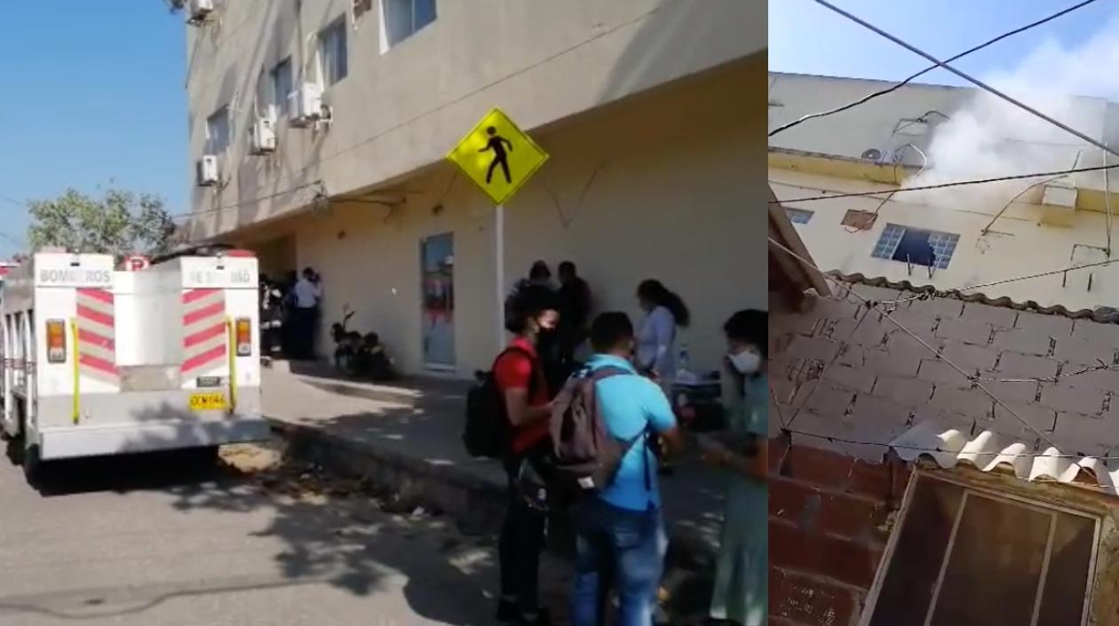 Imágenes de la emergencia.