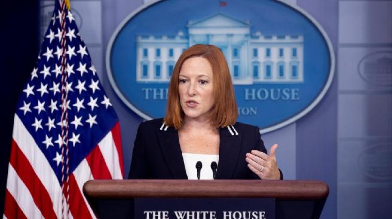 La portavoz de la Casa Blanca, Jen Psaki.