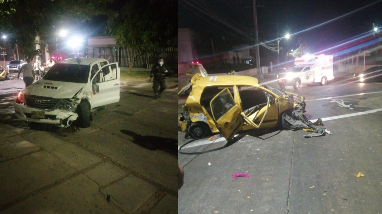 Imágenes del accidente.