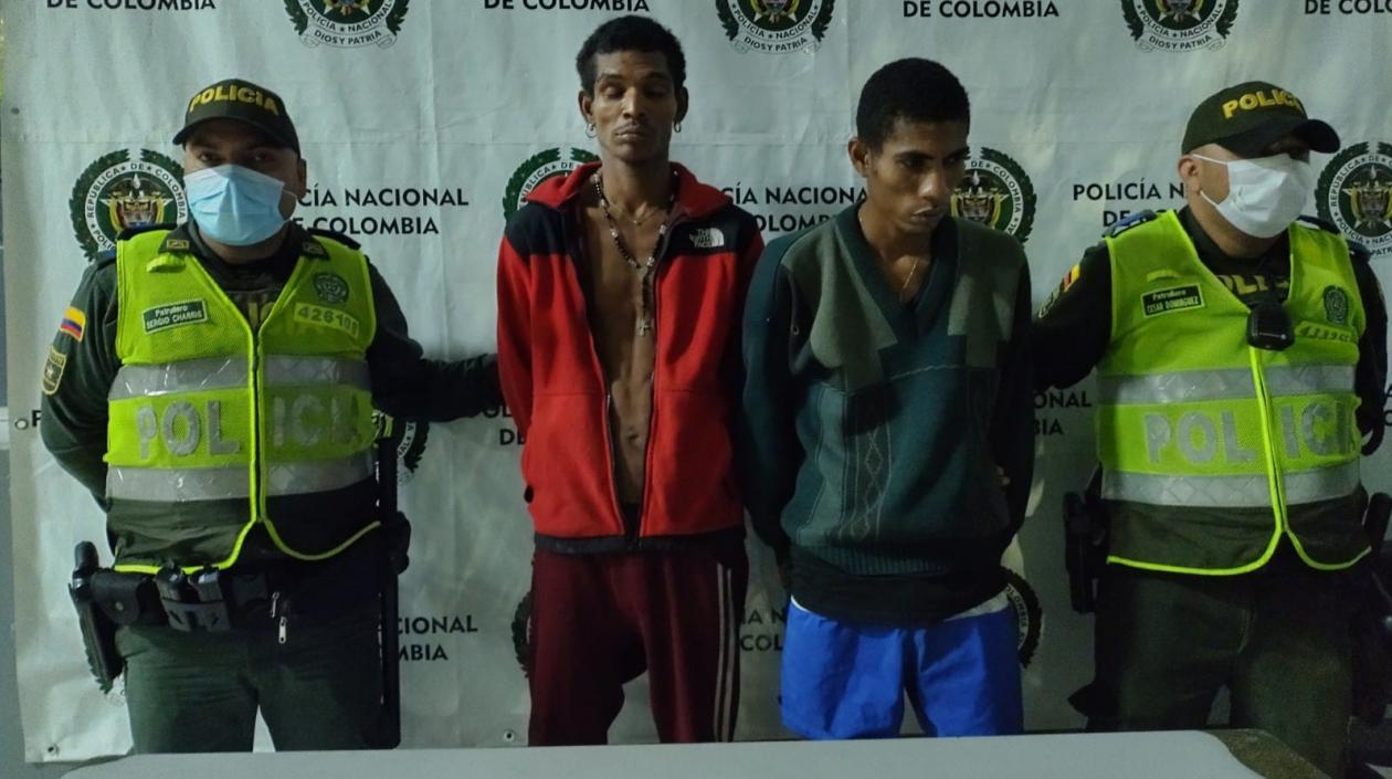 Neider Enrique Pardo Padilla y Alexander Luis Julio Sarabia.