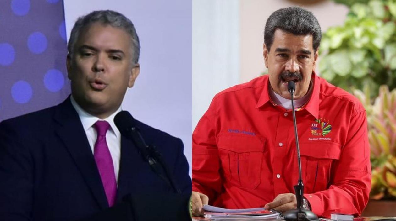 Iván Duque y Nicolás Maduro.