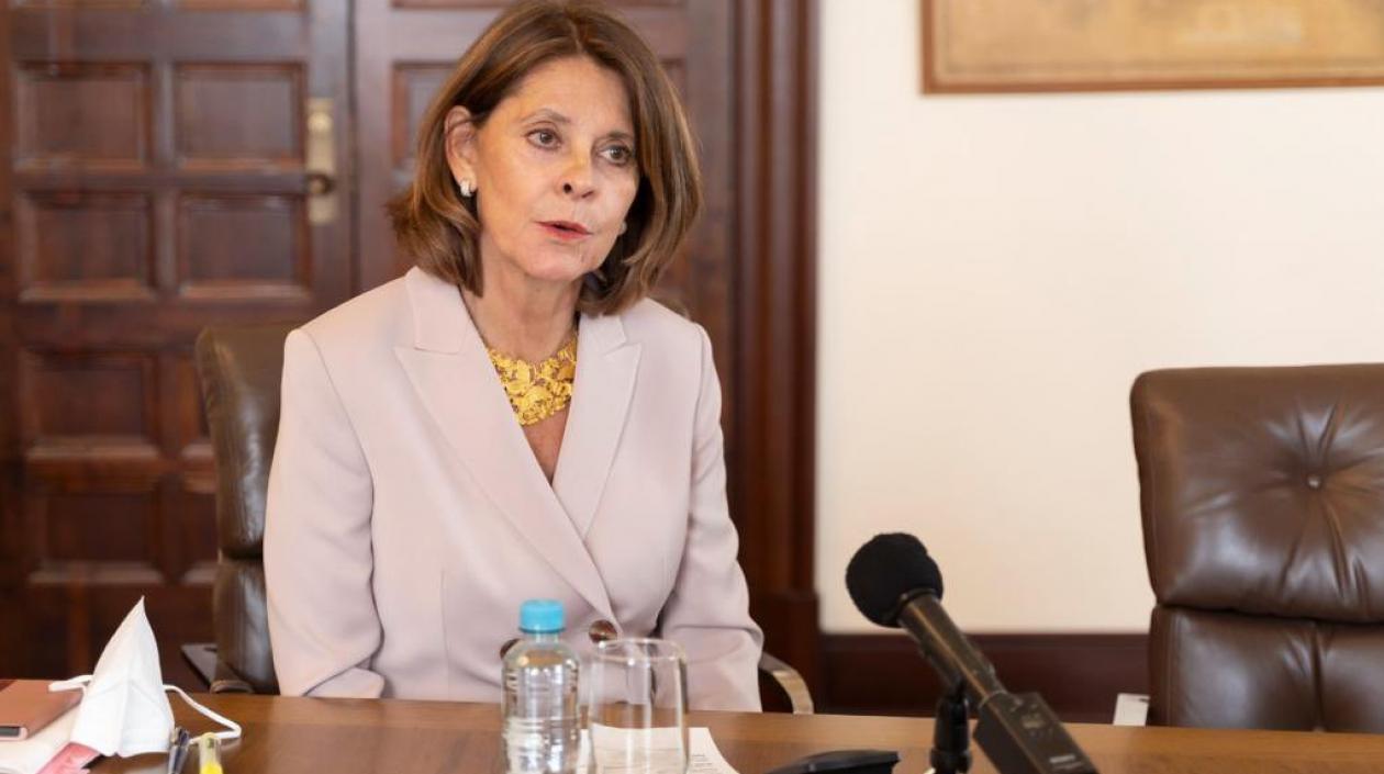 La vicepresidenta y canciller de Colombia, Marta Lucía Ramírez.