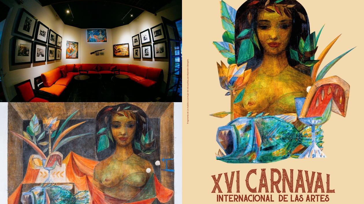 La Cueva alberga el mural 'La Mulata', que será la imagen de la edición 2022 del Carnaval de las Artes.