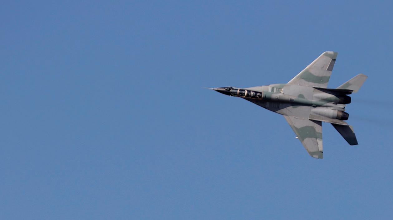 Imagen de un avión caza español.