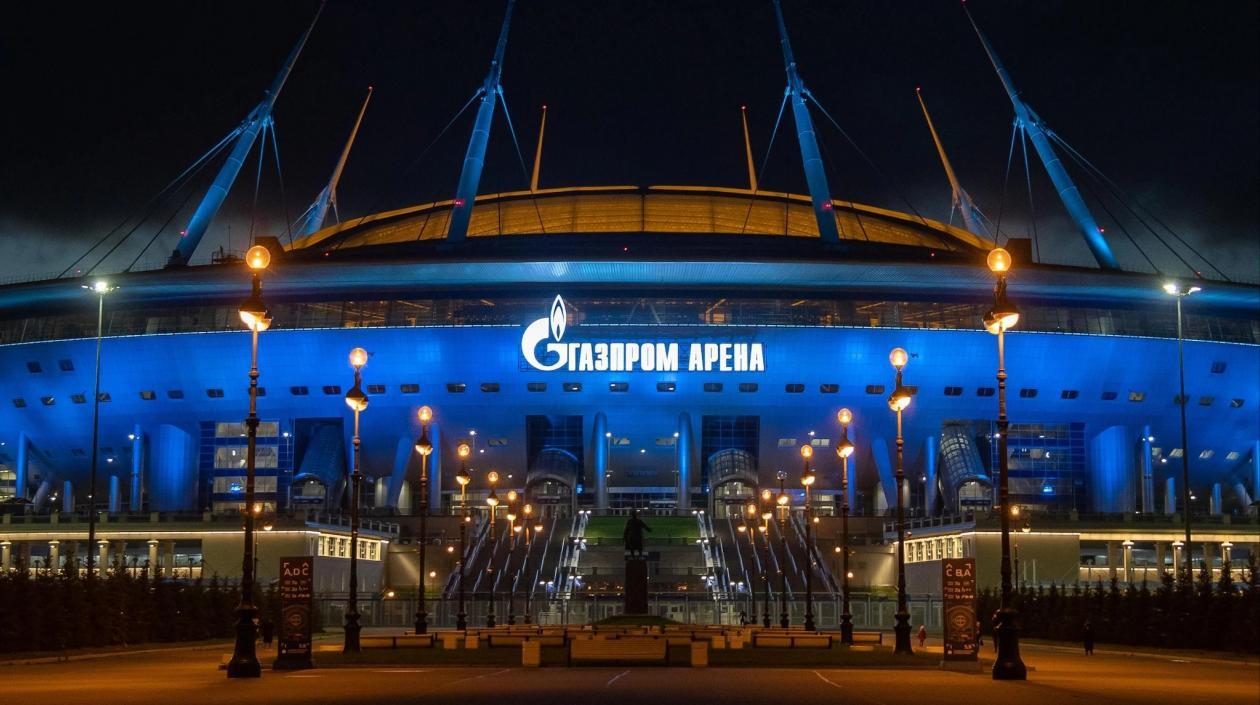 Estadio Gazprom Arena, sede de la final.  