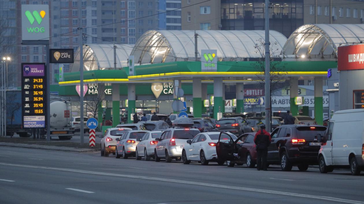 Gasolinera en Kiev.