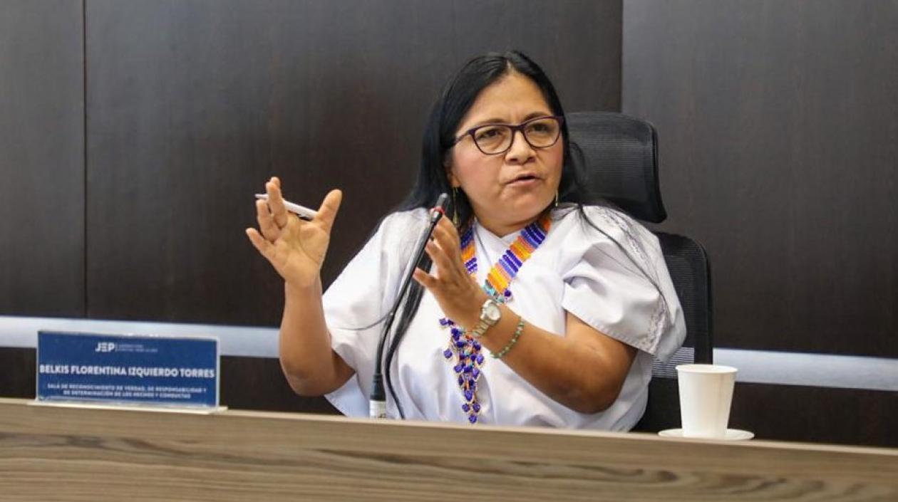 Belkis Florentina Izquierdo Torres, magistrada de la JEP.
