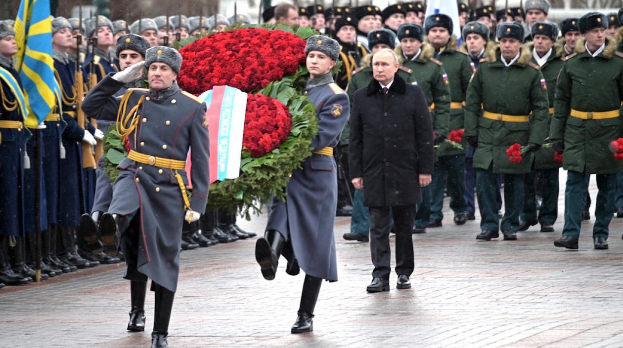 El Presidente ruso Vladimir Putin, en un acto militar.