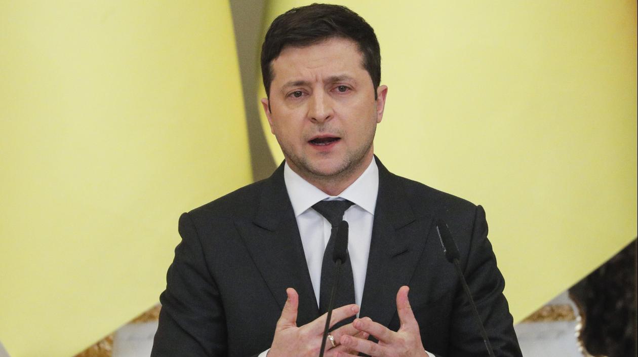 El presidente de Ucrania, Volodímir Zelenski.
