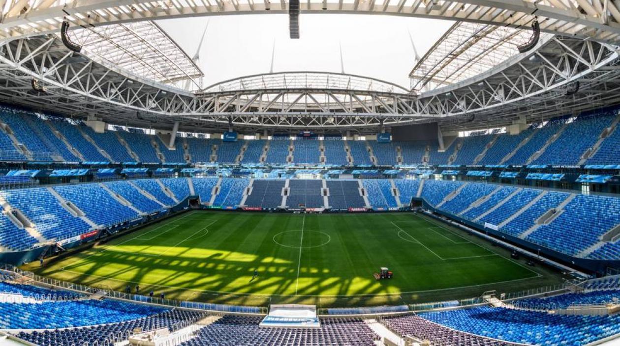 El estadio de San Petersburgo.